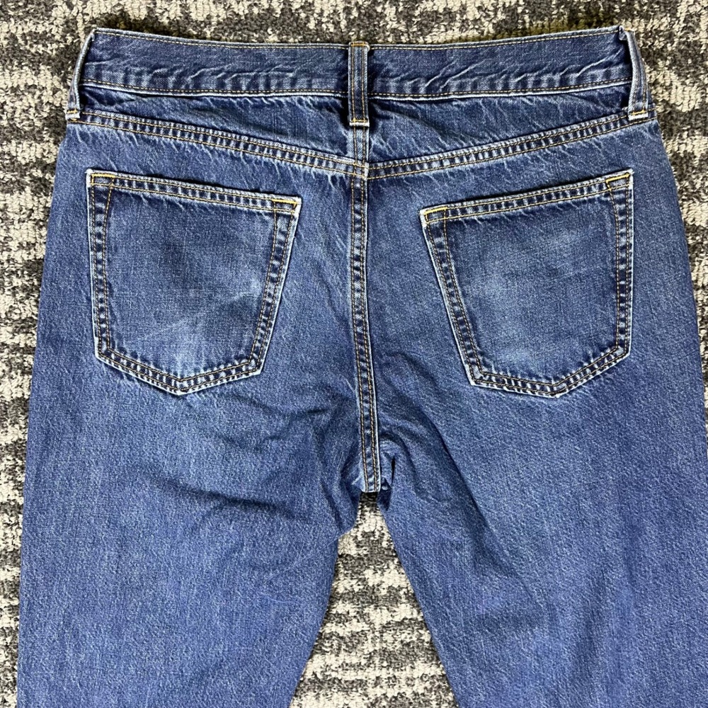 Old Navy Straight Jeans Mens 32x30 Blue Dark Wash Cotton Classic Denim Pants - Picture 10 of 12